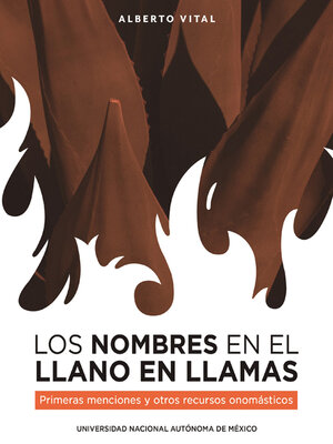 cover image of Los nombres en El Llano en llamas. Primeras menciones y otros recursos onomásticos